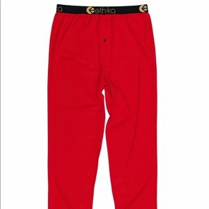 ETHIKA RED LOUNGE PANTS